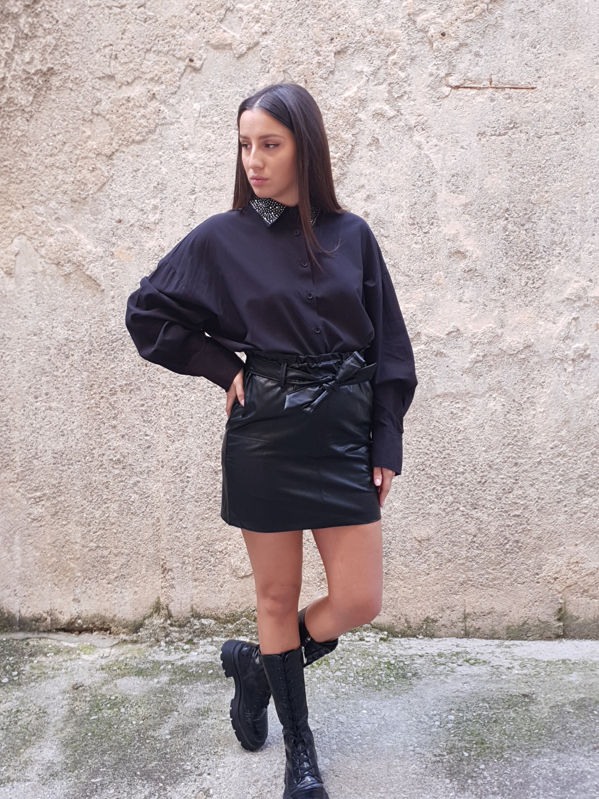 γυναικεία ρούχα, μίνιμαλ, μίνιμαλ, minimal, γυναικεια ρουχα, pants, trousers,παντελόνια, παντελονια,pantelonia, mavro panteloni, style, στιλ, style loft, stylaloft.com, styleloft, fashion, μόδα, μοδα, γυναίκα, μαύρο, μαυρο , black, luminafashion, leather, δερμάτινη φούστα, δερματινη φουστα, φούστα δερματίνη, φουστα δερματινη, μίνι φούστα, μινι φουστα, κοντή φούστα, κοντη φουστα, mini φούστα, mini φουστα, faux leather φoύστα, faux leather φουστα