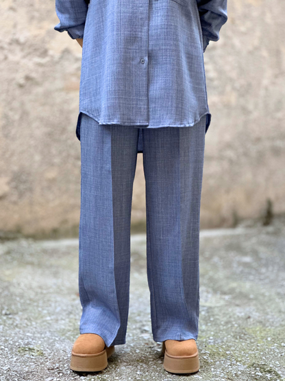 Oversized Σετ σε Μπλε Τζιν Απόχρωση - Blue Jeans Oversized Set